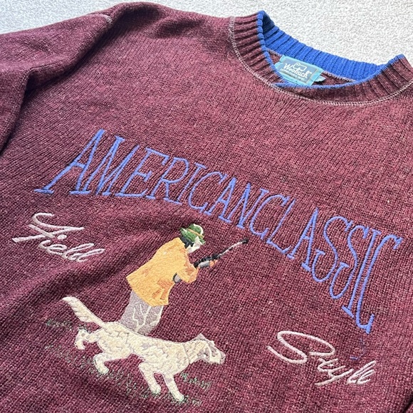Vintage Woolrich American Classic Crewneck Wool Sweater XL - Picture 1 of 9